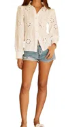 Btb Los Angeles Liana Top In White In Neutral