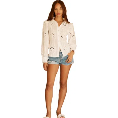 Btb Los Angeles Liana Top In White
