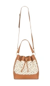Btb Los Angeles Lotus Drawstring In Cream & Tan