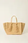 Btb Los Angeles Lucas Large Tote In Natural/sand In Multi