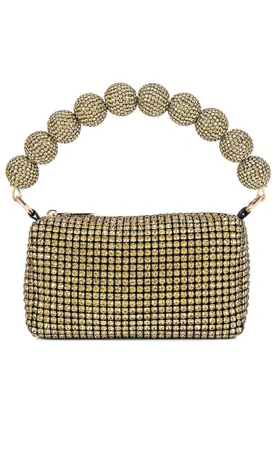 Btb Los Angeles Kristallverzierte Clutch Marbella In Metallic Gold
