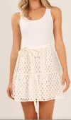 Btb Los Angeles Milos Mini Dress In White In White