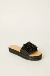 Btb Los Angeles Milos Pearl Espadrille In Black