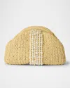 Btb Los Angeles Mimosa Clutch In White/natural