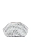Btb Los Angeles Nova Clutch In Metallic Silver