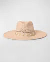 Btb Los Angeles Ollie Pearly Straw Fedora In Petal