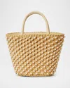 Btb Los Angeles Padma Pearly Raffia Tote Bag In Natural