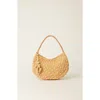 Btb Los Angeles Pia Small Beaded Woven Straw Hobo Bag