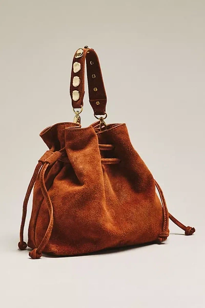 Btb Los Angeles Remy Suede Bucket Bag In Brown