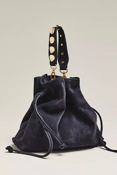 Btb Los Angeles Remy Suede Bucket Bag In Blue