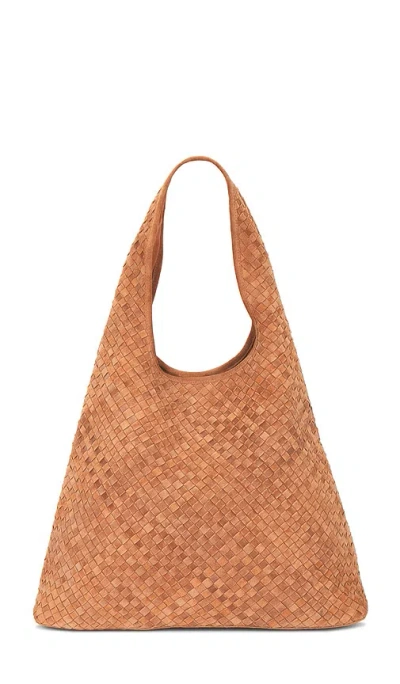 Btb Los Angeles Romee Suede Hobo In Cognac