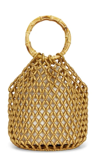 Btb Los Angeles Rumi Bamboo Bag In Yellow