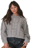 Btb Los Angeles Simone Sweater In Grey