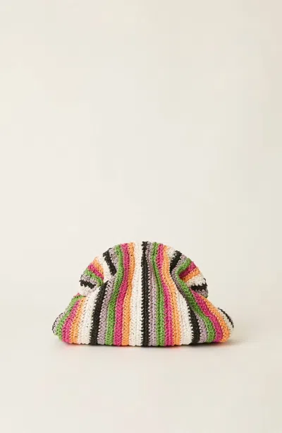 Btb Los Angeles Stella Clutch In Rainbow In Blue