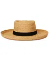 Btb Los Angeles Steph Straw Hat In Brown