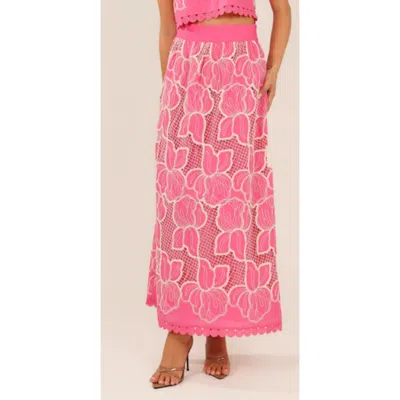 Btb Los Angeles Stevie Maxi Skirt In Pink In Black