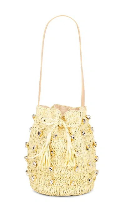 Btb Los Angeles Studded Galia Bucket Bag In Neutral