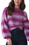 Btb Los Angeles Sunrise Sweater In Pink Ombre
