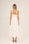 Btb Los Angeles Talia Floral Maxi Dress In White