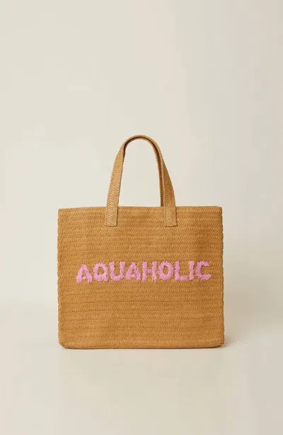 Btb Los Angeles Women's Aquaholic Tote In Sand Fuchsia In Brown
