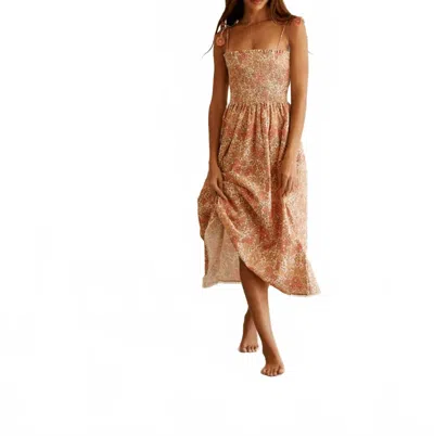 BTB LOS ANGELES WOMEN'S CLEO DRESS IN CORAL MEDLEY