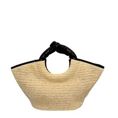 Btb Los Angeles Women's Florian Tote In Natural/black In Multi