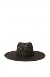 Btb Los Angeles Women's Heidi Straw Hat In Black In Black
