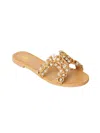 Btb Los Angeles Women's Laurel Crystal Slide In Sand In Sand