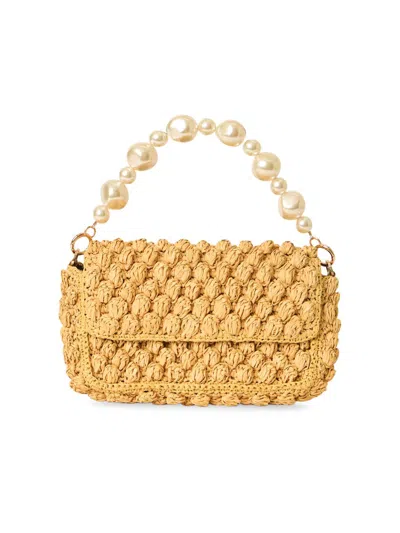 Btb Los Angeles Women's Leilani Raffia Shoulder Bag In Brown