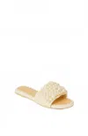 Btb Los Angeles Women's Milos Pearl Slide In Cream In White