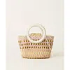 Btb Los Angeles Women's Rio Mini Tote Bag In White/pink