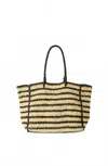 Btb Los Angeles Women's Torino Tote Bag In Natural/black In Multi