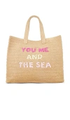 Btb Los Angeles You Me And The Sea Tote In Tan