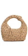 Btb Maeve Crystal Hobo Bag Honey In Honey