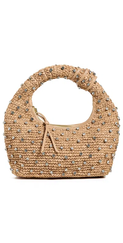 Btb Maeve Crystal Hobo Bag Honey