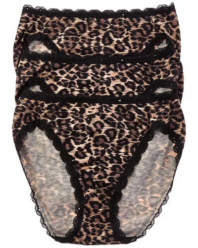 B.tempt'd B. Temptd By Wacoal Inspired Eyelet Hi-leg In Animal Print