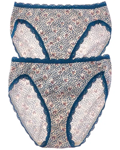 B.tempt'd By Wacoal 2pk Inspired Eyelet Hi-leg In Multi