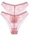B.tempt'd By Wacoal B.temptd By Wacoal 2pk No Strings Attached Cheeky Bikini In Pink