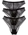 B.tempt'd By Wacoal 3pk No Strings Attached Cheeky Bikini In Blue