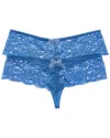 B.tempt'd By Wacoal B. Temptd By Wacoal 2pk Ciao Bella Tanga In Blue