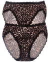 B.tempt'd By Wacoal 2pk Inspired Eyelet Hi-leg In Brown