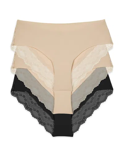 B.TEMPT'D BY WACOAL B. TEMPT'D BY WACOAL B. BARE CHEEKY TANGA, SET OF 3