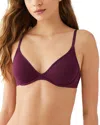 B.tempt'd By Wacoal B. Tempt'd By Wacoal Cotton To A Tee Scoop Unlined Underwire Bra In Potent Purple