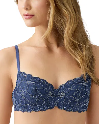 B.tempt'd By Wacoal B. Tempt'd By Wacoal Feeling Famous Balconette Bra In Blue