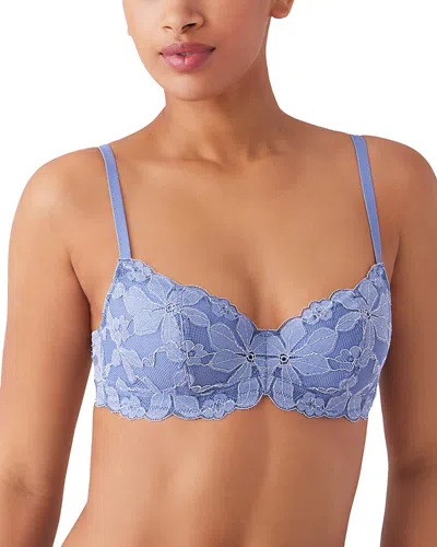 B.tempt'd By Wacoal Feeling Famous Underwire Balconette Bra In Blue