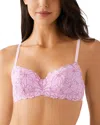 B.tempt'd By Wacoal B. Tempt'd By Wacoal Feeling Famous Balconette Bra In Pink Lavender/very Berry