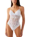 B.tempt'd By Wacoal Feeling Famous Thong Bodysuit In White