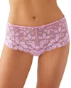 B.tempt'd By Wacoal Feeling Famous Tanga In Pink Lavender/very Berry