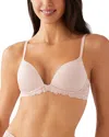B.tempt'd By Wacoal B. Tempt'd By Wacoal Feeling Famous Wire Free Push Up Bra In Rose Smoke/white