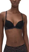 B.tempt'd By Wacoal B. Tempt'd By Wacoal Feeling Famous Wirefree Pushup Bra Night/angel Wing In Black